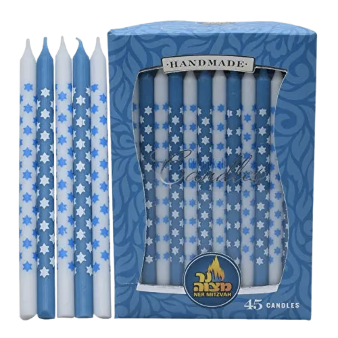 Ner Mitzvah Star Of David Hanukkah Menorah Candles