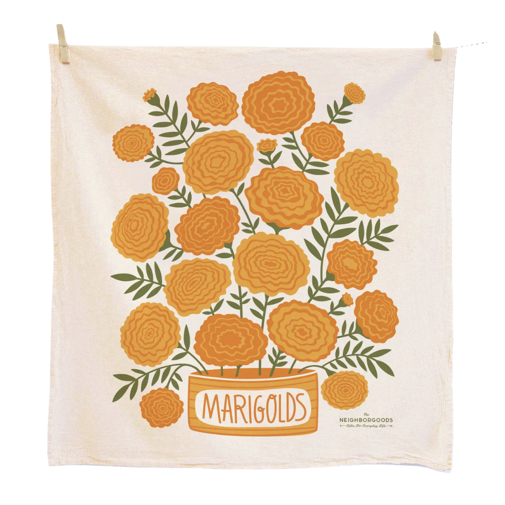 Marigolds Dish Towel