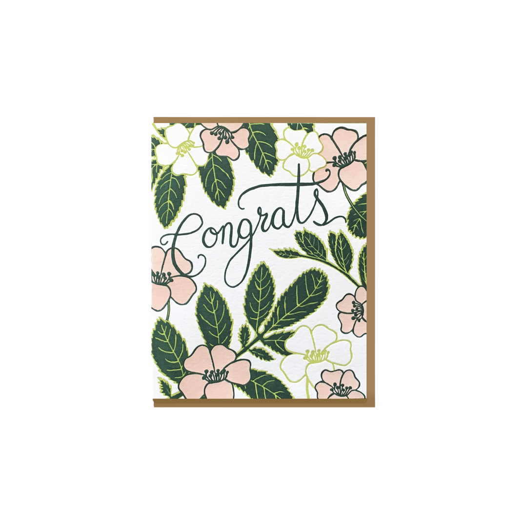 Congrats Flowers Card