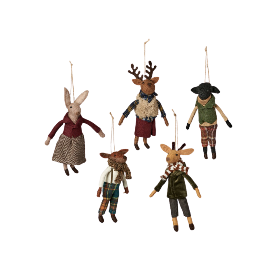 Dressed Up Animal Ornament