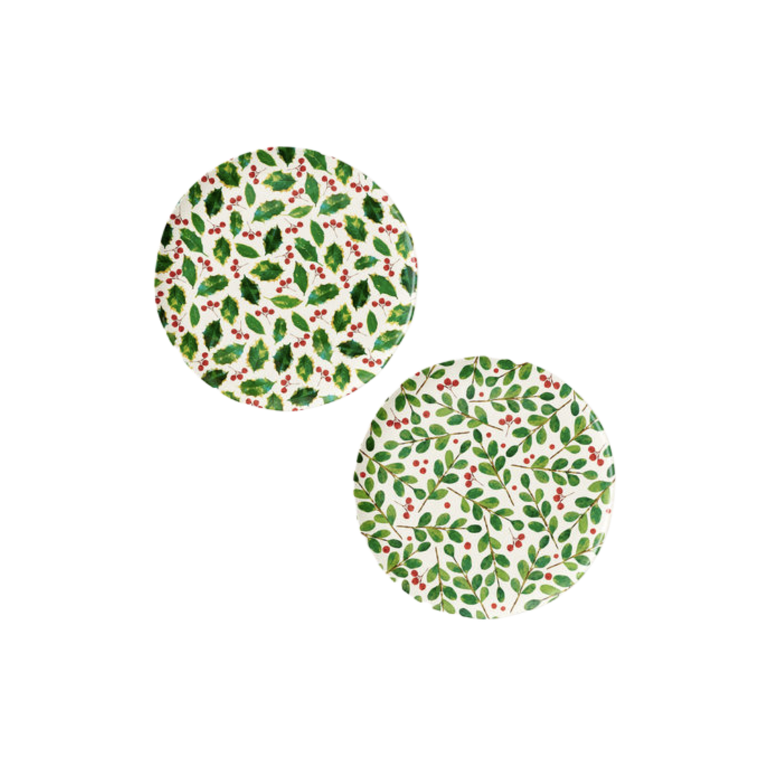 Botanical "Paper" Plate Platter Melamine