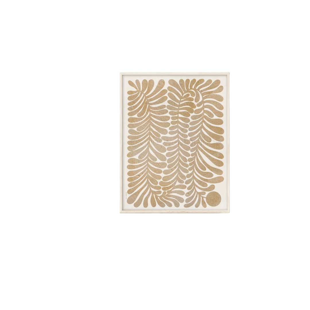 Terracotta Leaves Art Print