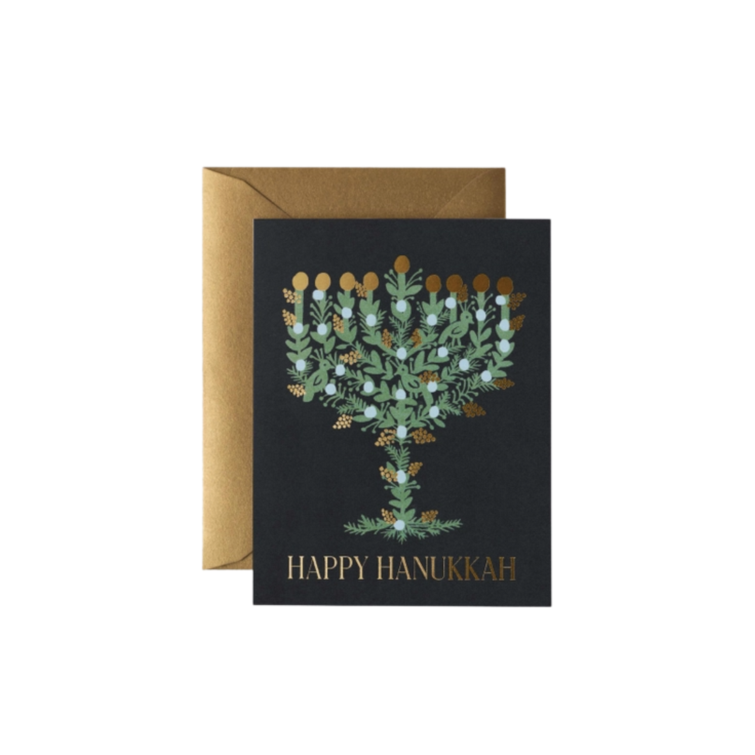 Laurel Menorah Card