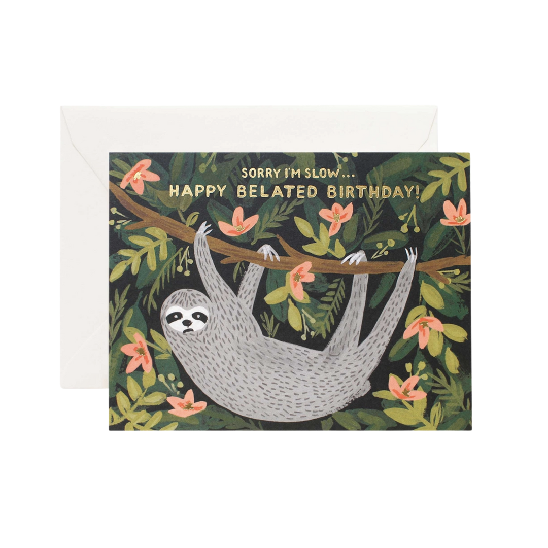 Sloth Belated Birthday