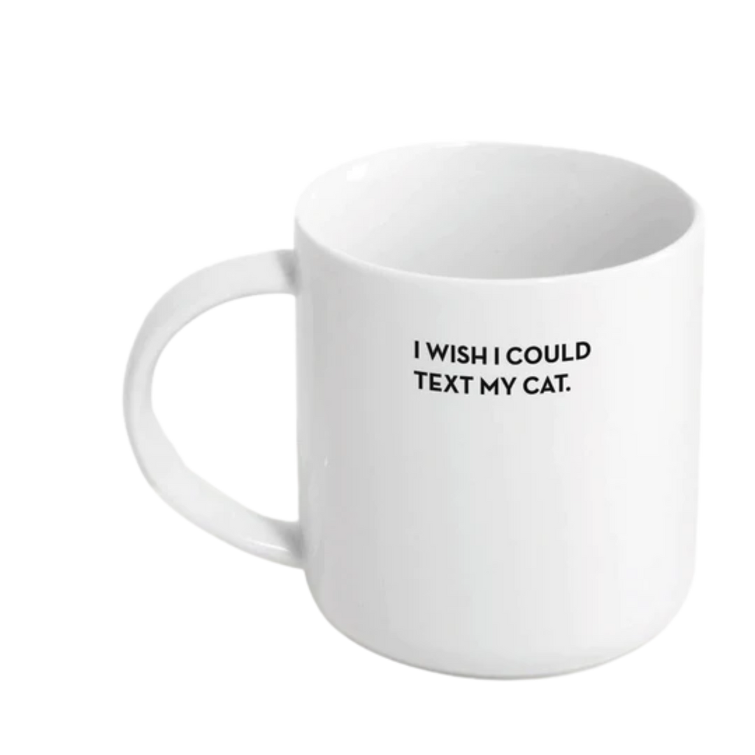 Cat Text Mug