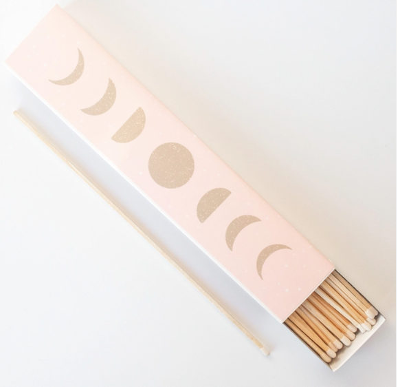 Moon Phases 11" Fireplace Matchbox