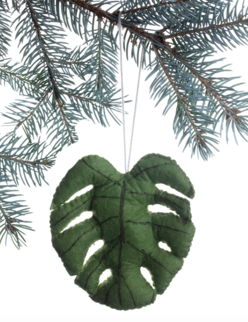 Monstera Leaf Ornament