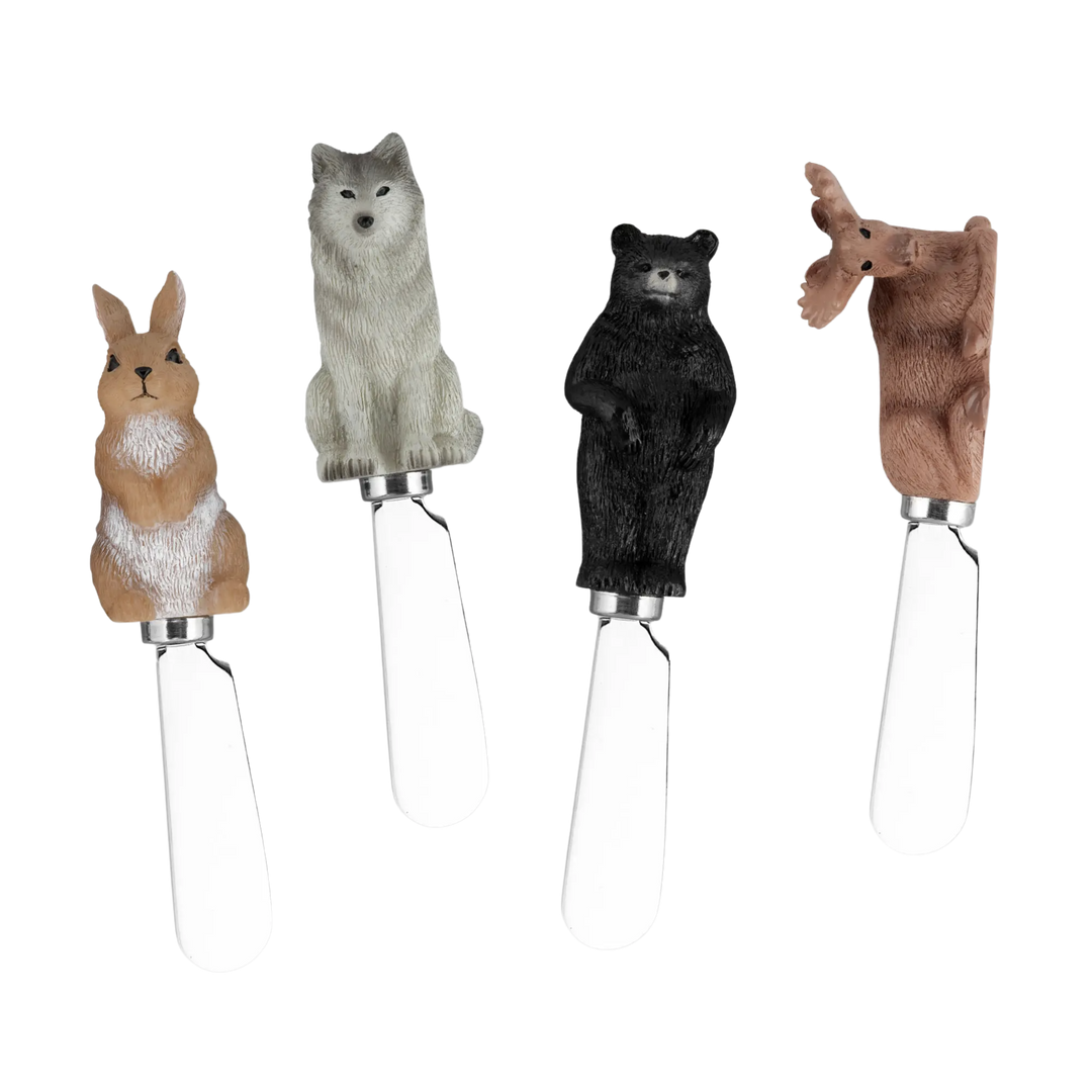 Forest Animals Polyresin Cheese Spreader