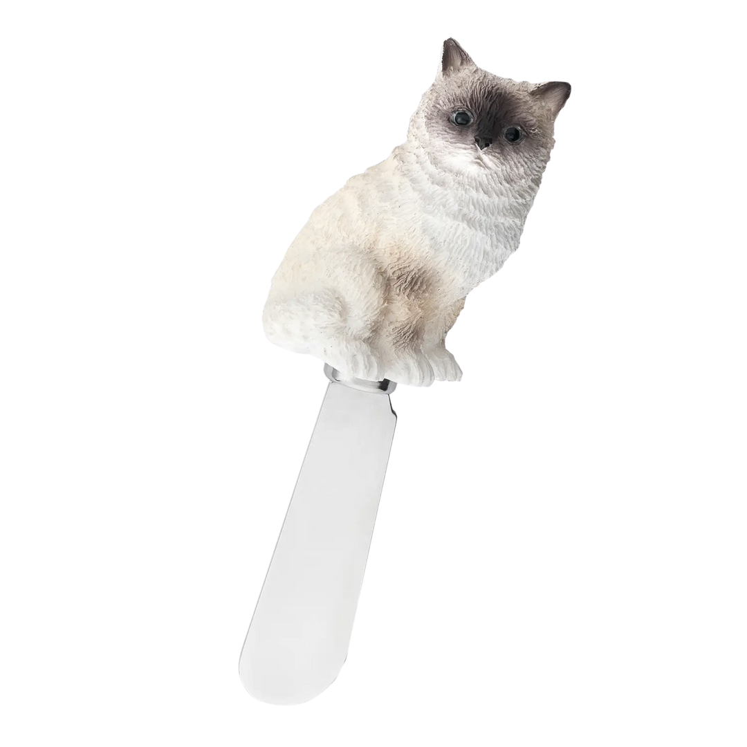 Ragdoll Cat Polyresin Cheese Spreader