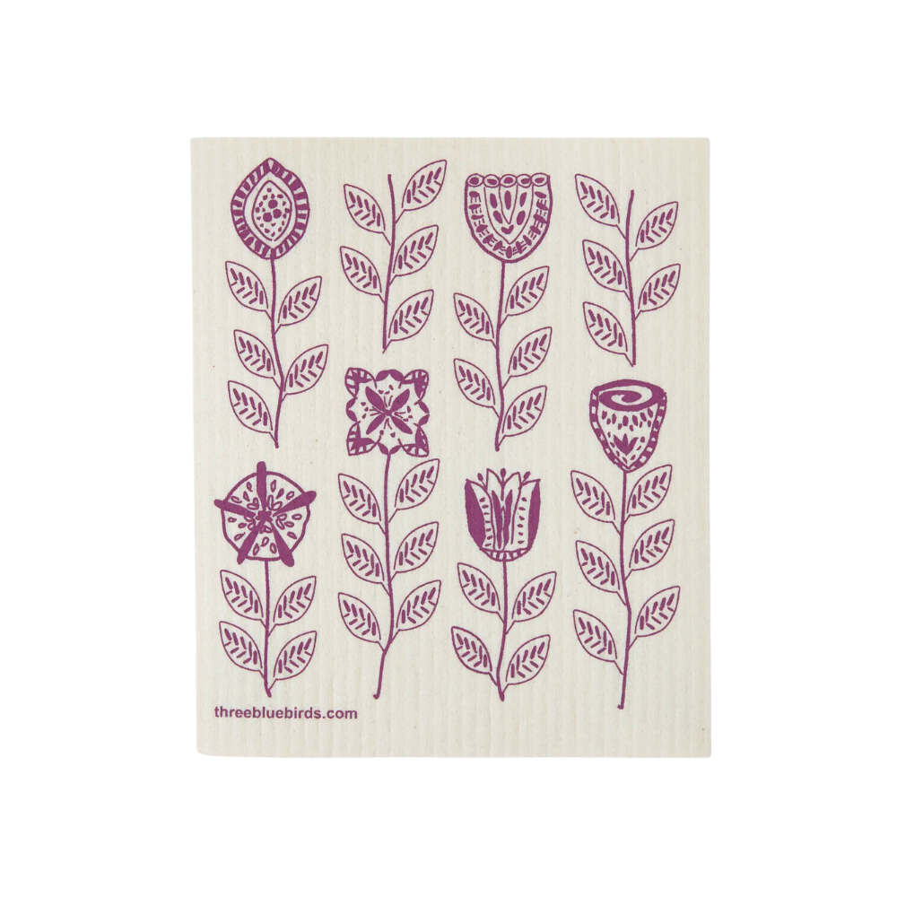 Plum Garden Swedish Dishcloth