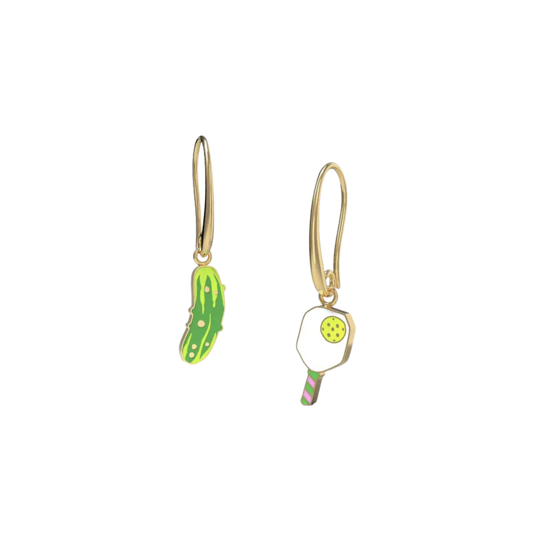 Pickle Ball Hanging Earrings