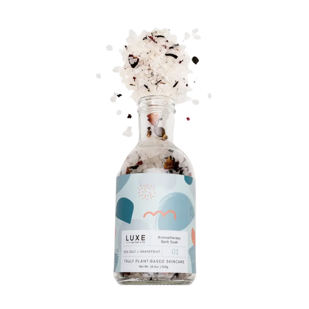 Luxe Sea Salt + Grapefruit Aromatherapy Bath Salt Soak