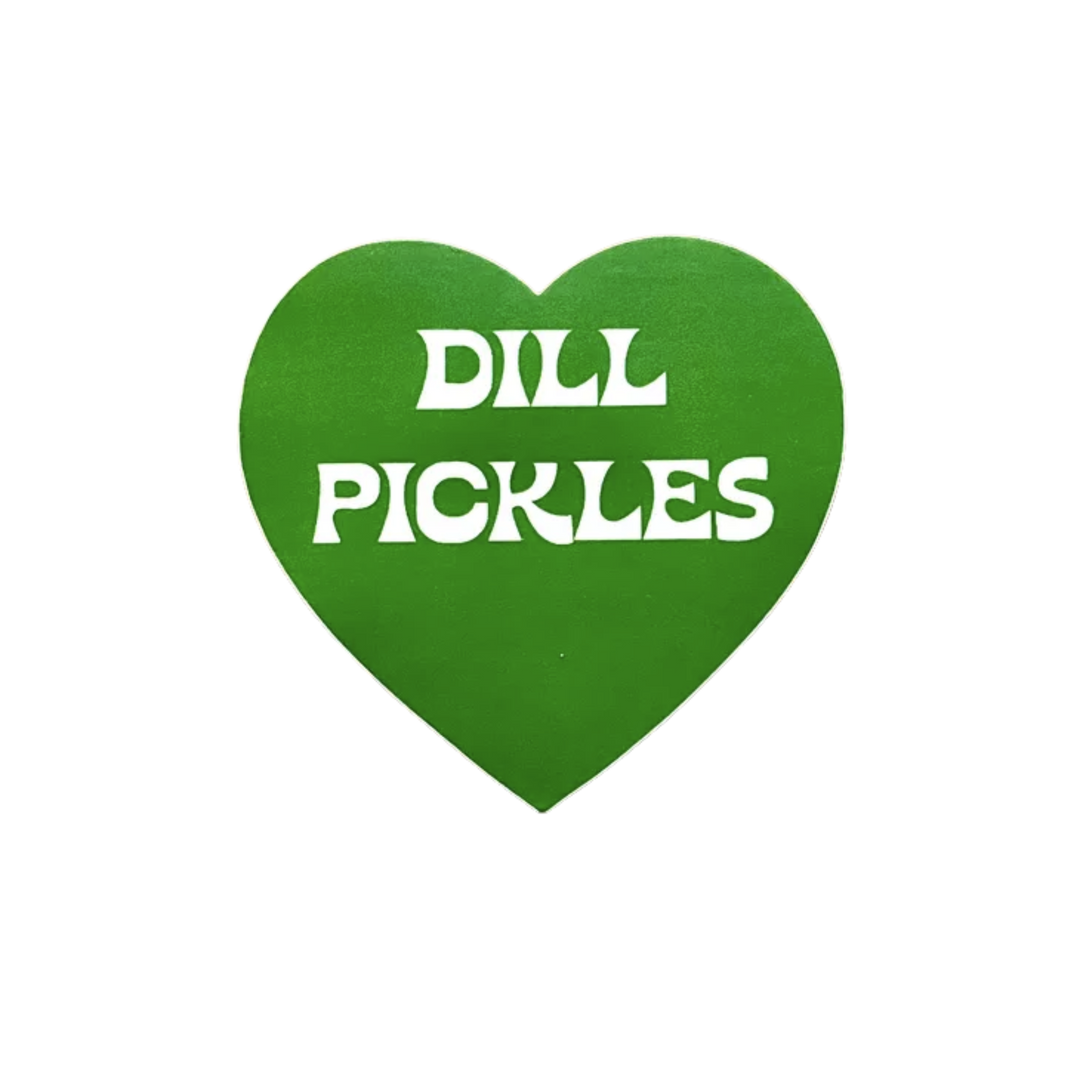 Dill Pickles Heart Sticker