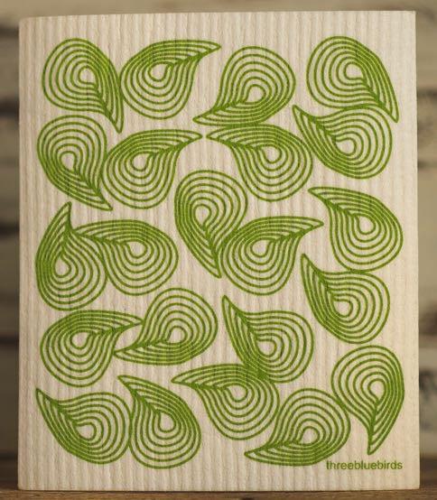 Green Beads Swedish Dishcloth