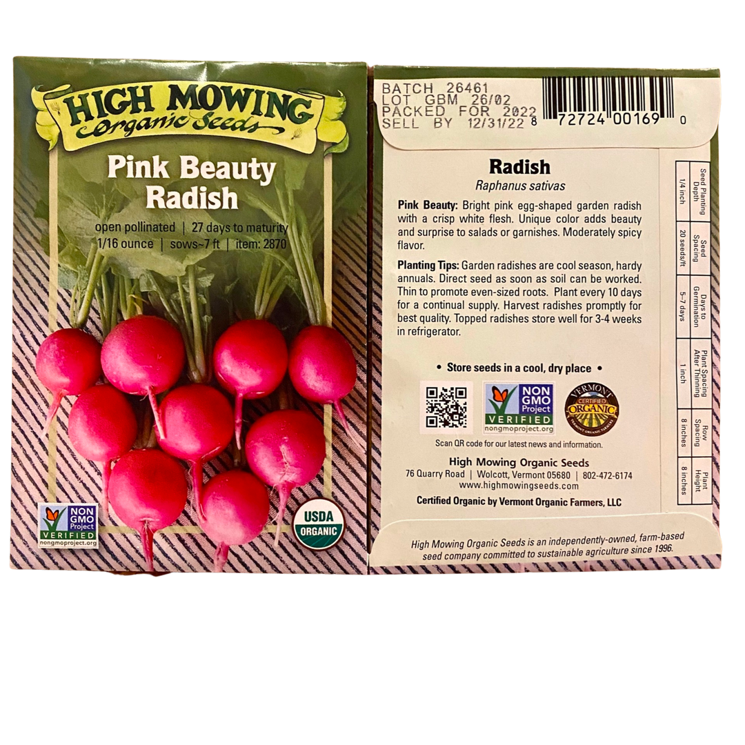 Pink Beauty Radish: 1/16 OZ