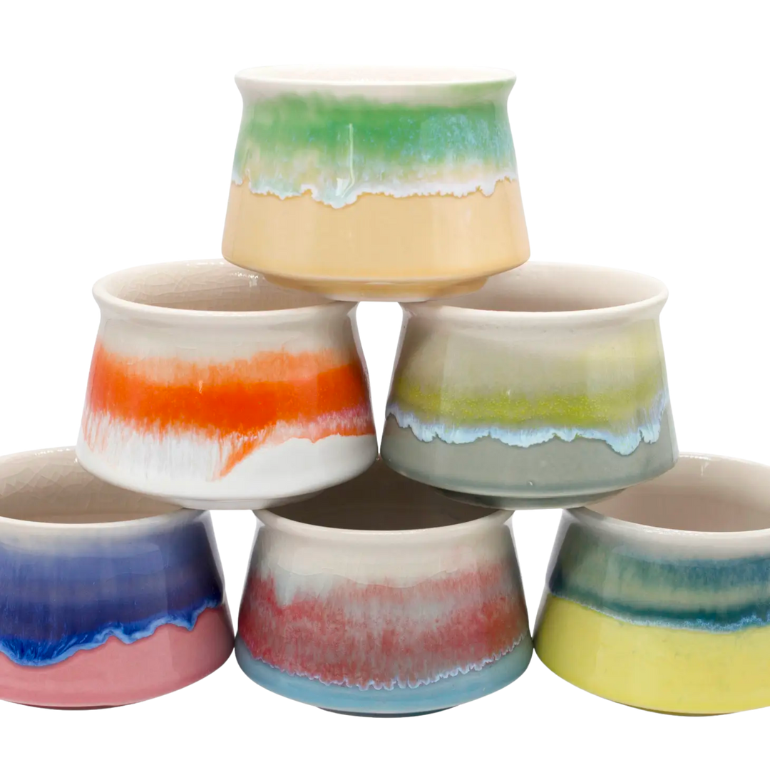 Small Glazed Pot - Assorted Colors