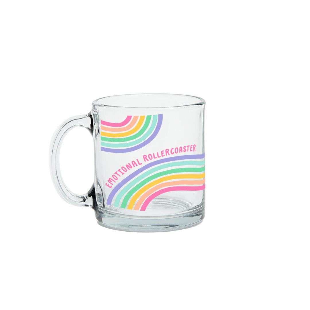 Emotional Rollercoaster Glass Mug