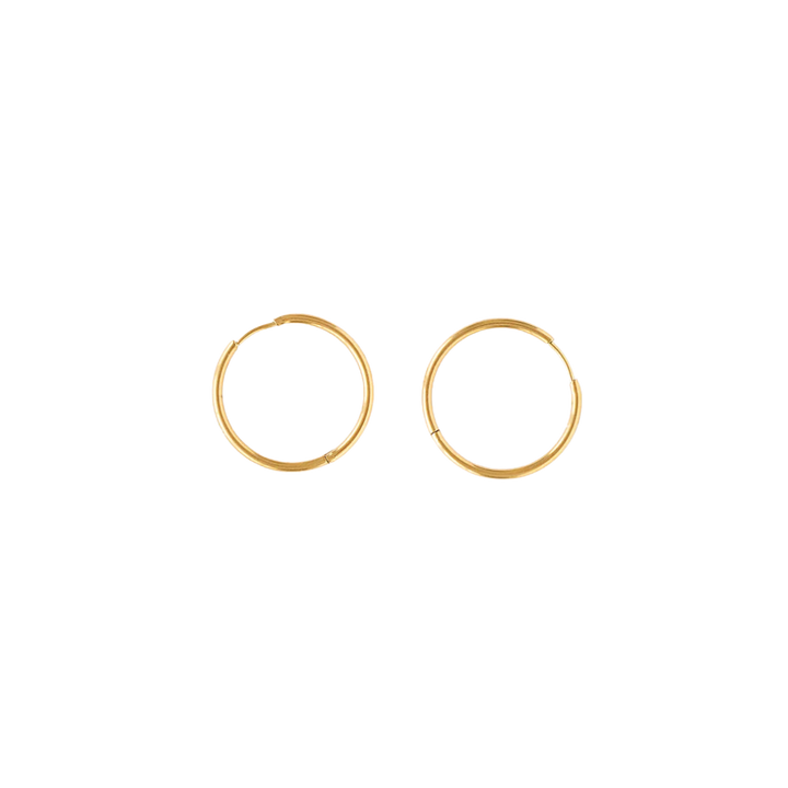 Endless Hoop Thin Gold