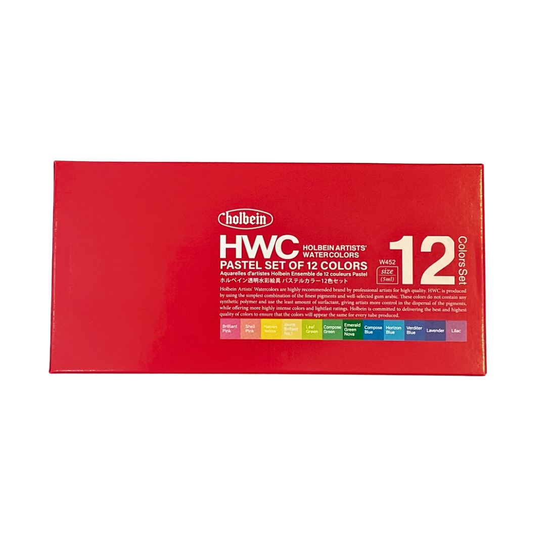 Holbein Artists' Pastel Watercolors - Set of 12 (5 ml)