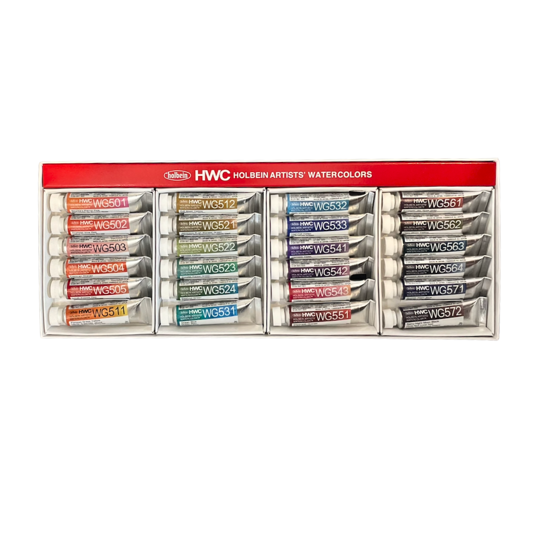 Holbein Artists' Watercolors - Granulating Set of 24 (5 ml)