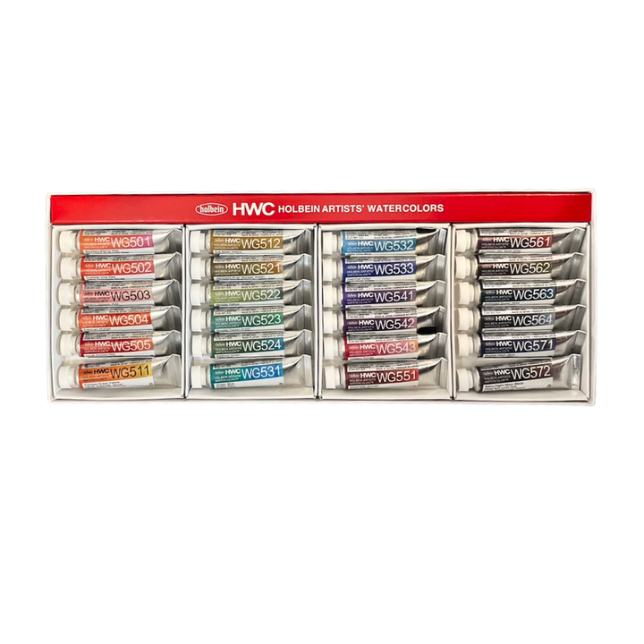 Holbein Artists' Watercolors - Granulating Set of 24 (5 ml)