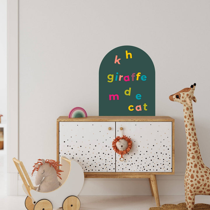 Green Mini Arch Magnetic Wall Decal