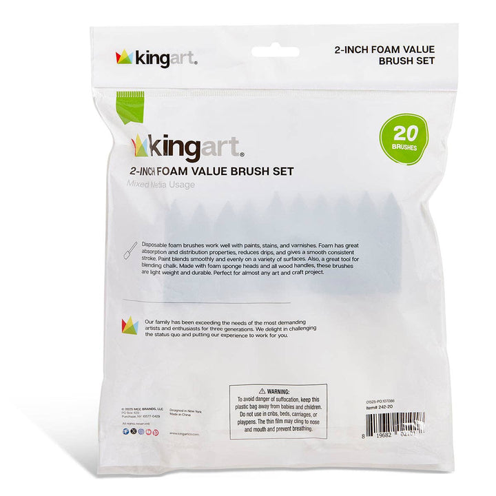 Foam Brushes 2” 20 pc