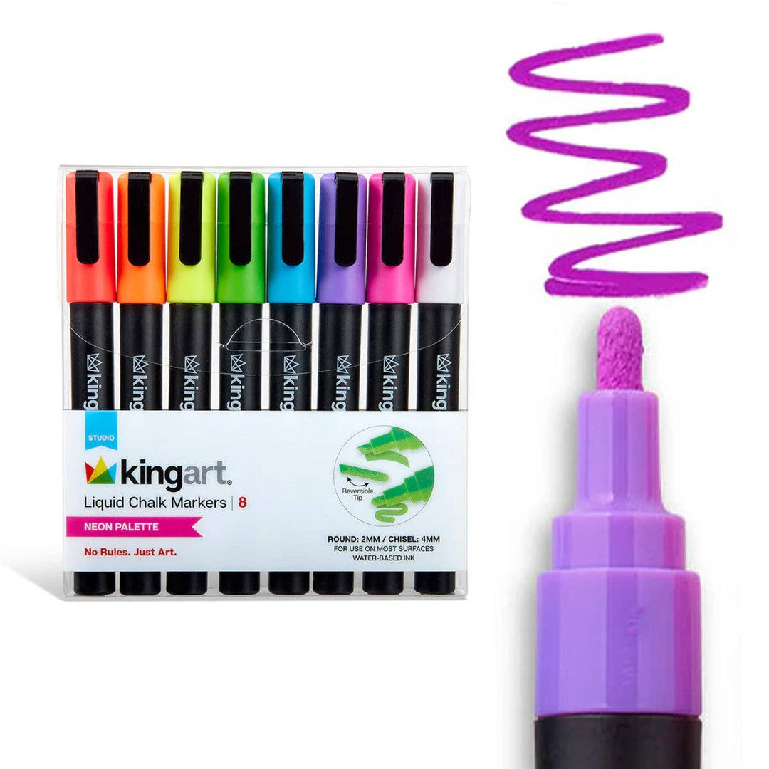 Liquid Chalk Markers 8 Neon Colors