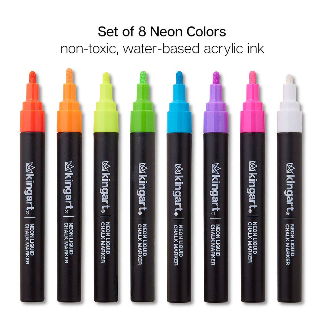 Liquid Chalk Markers 8 Neon Colors