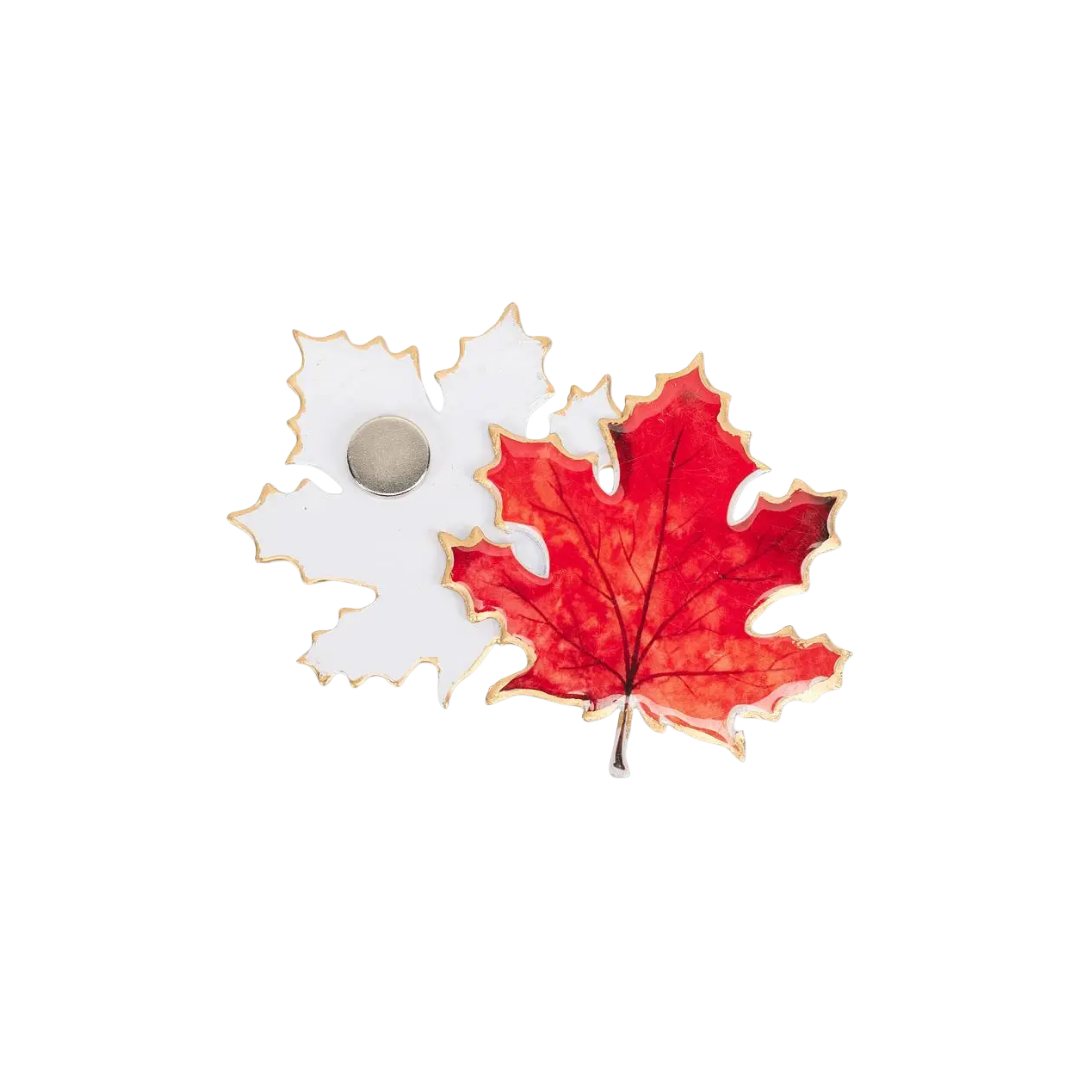 Maple Leaf 2 Sided Magnet