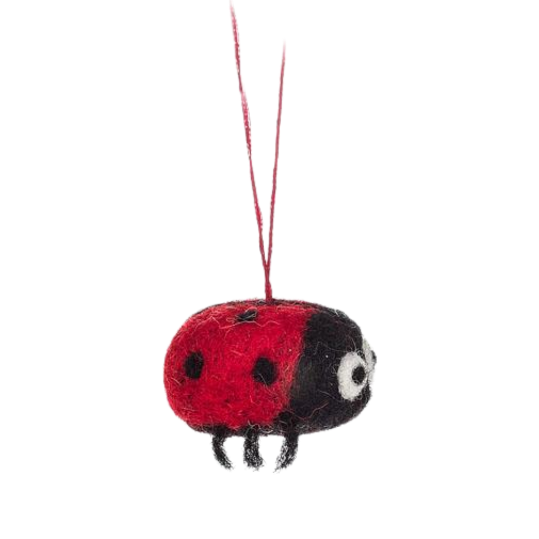 Mini Ladybug Felt Ornament
