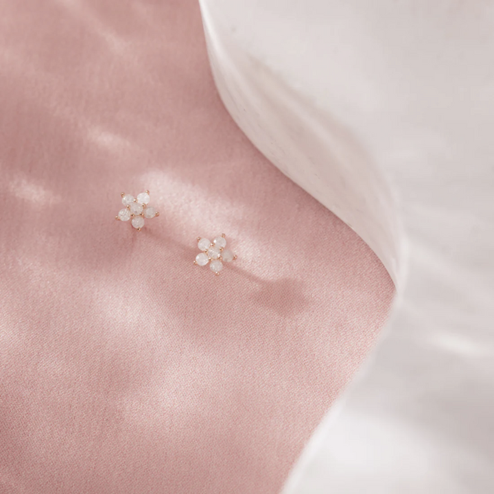 CZ Flower Studs