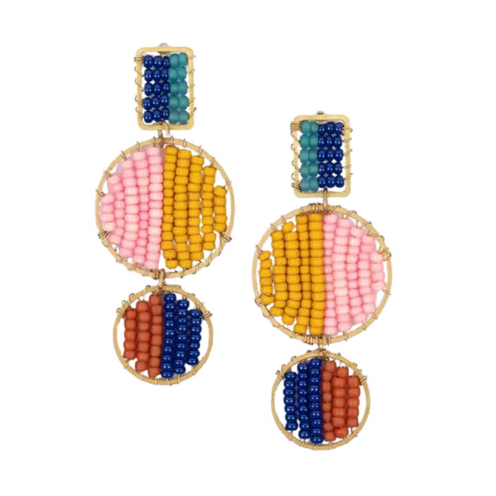 Mod Block Earrings