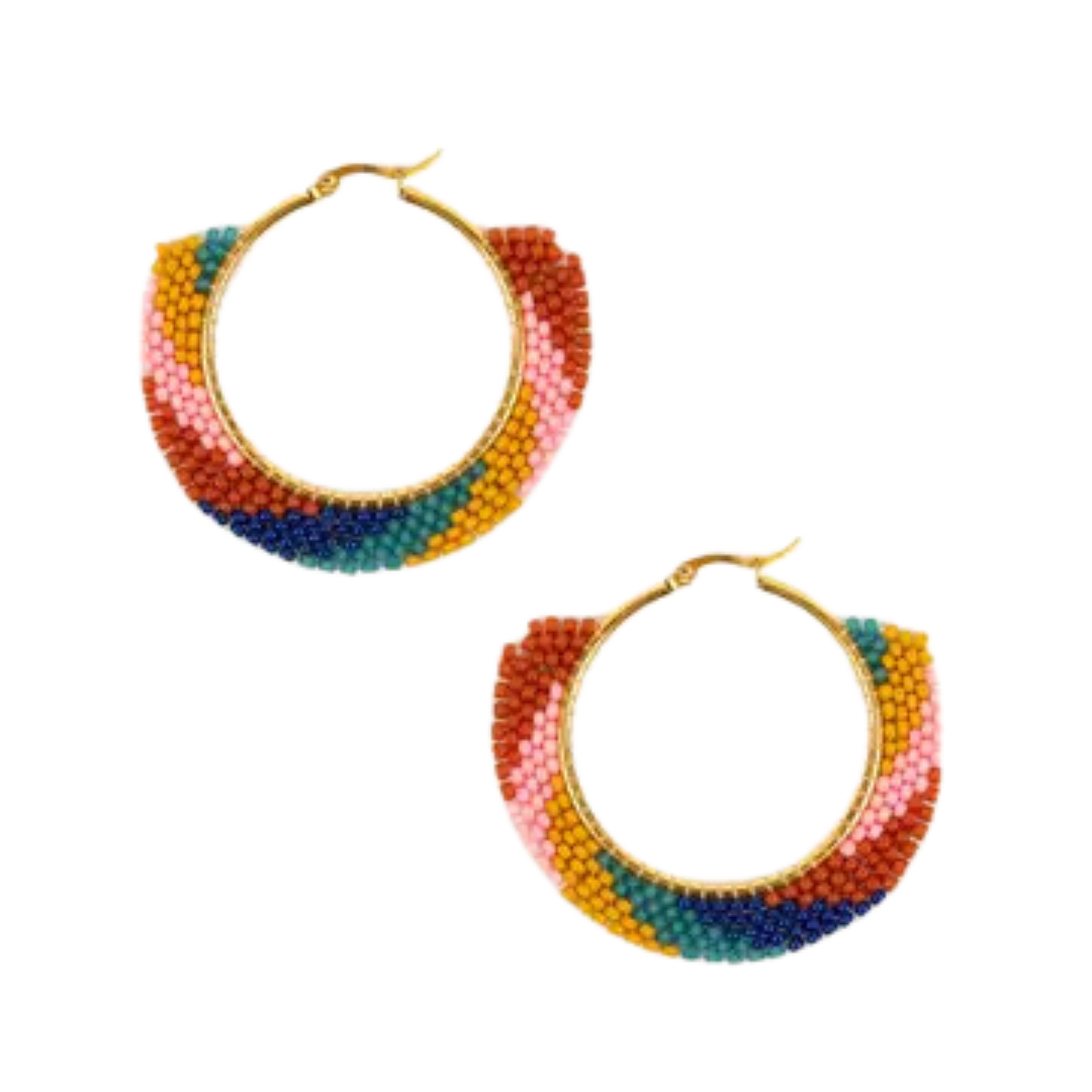 Swirl Hoop Earrings