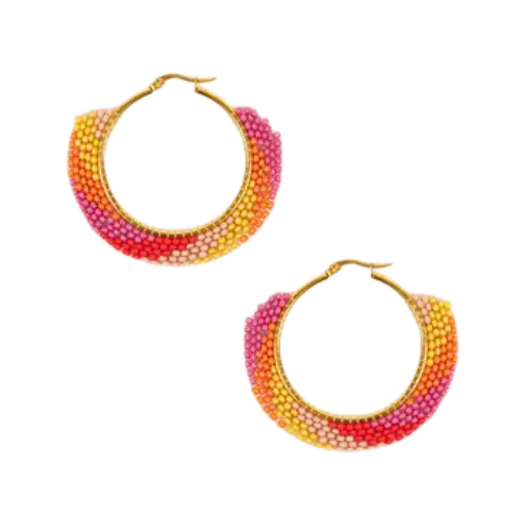 Swirl Hoop Earrings