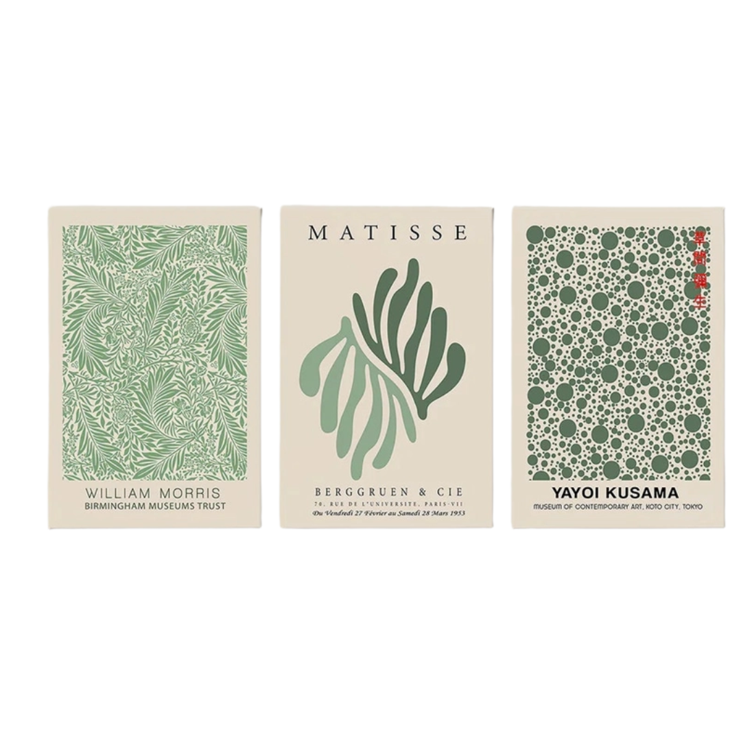 Sage Green Matisse Art Print 18x24