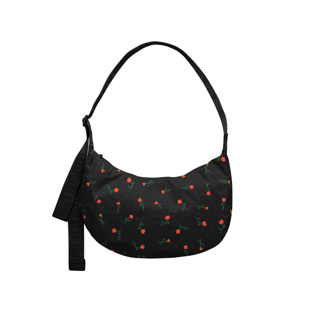 Medium Nylon Crescent Bag