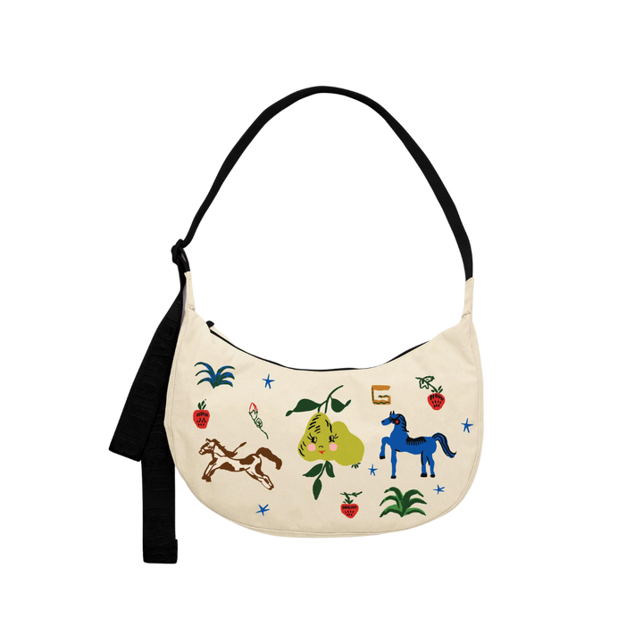 Medium Nylon Crescent Bag