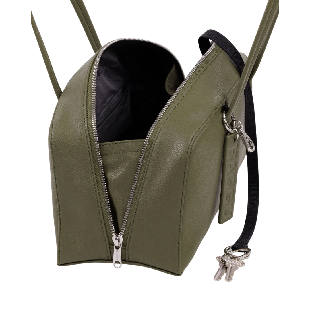 Recycled Leather Bowler Bag