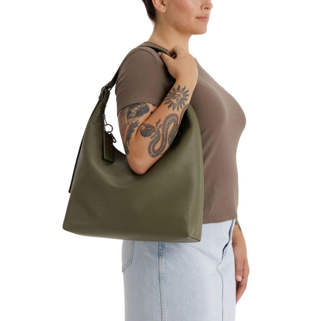 Recycled Leather Shoulder Bag