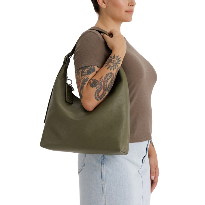 Recycled Leather Shoulder Bag