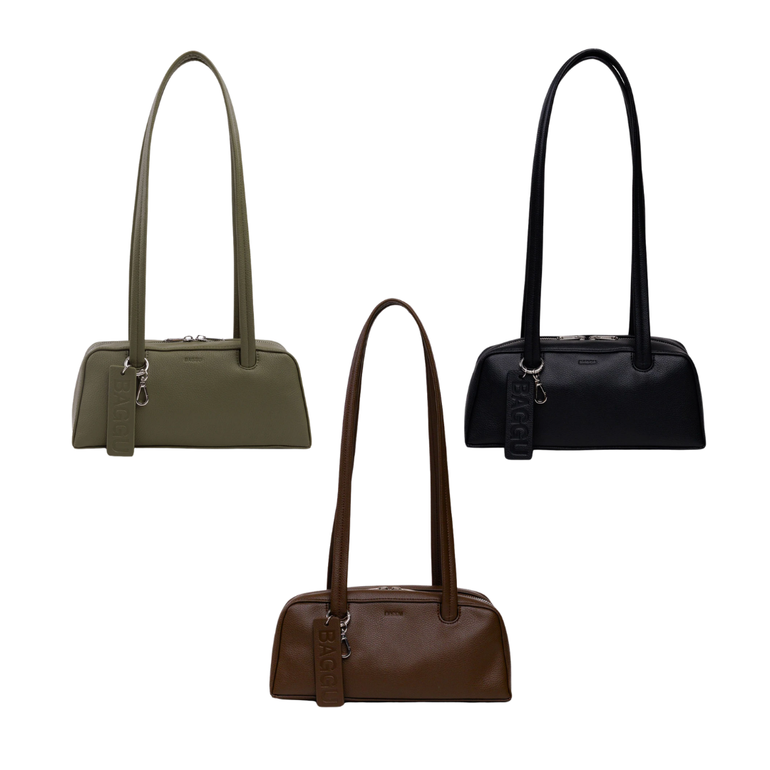 Small Recycled Leather Bowler Bag
