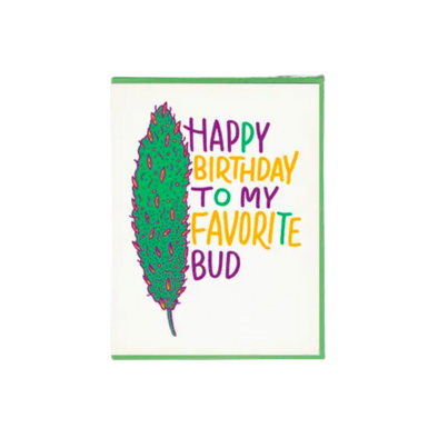 Fav Bud Birthday Weed Card
