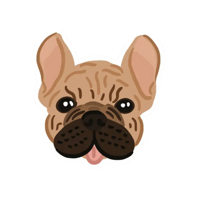 Frenchie Vinyl Sticker