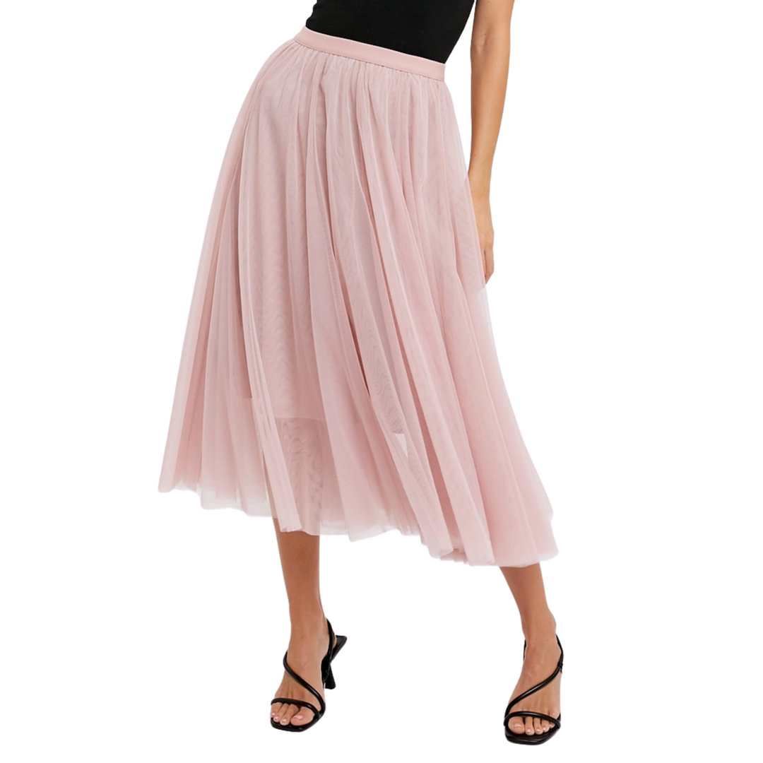 Tulle Midi Skirt