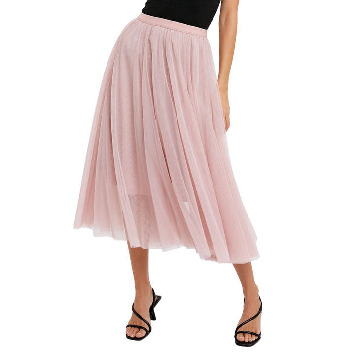 Tulle Midi Skirt