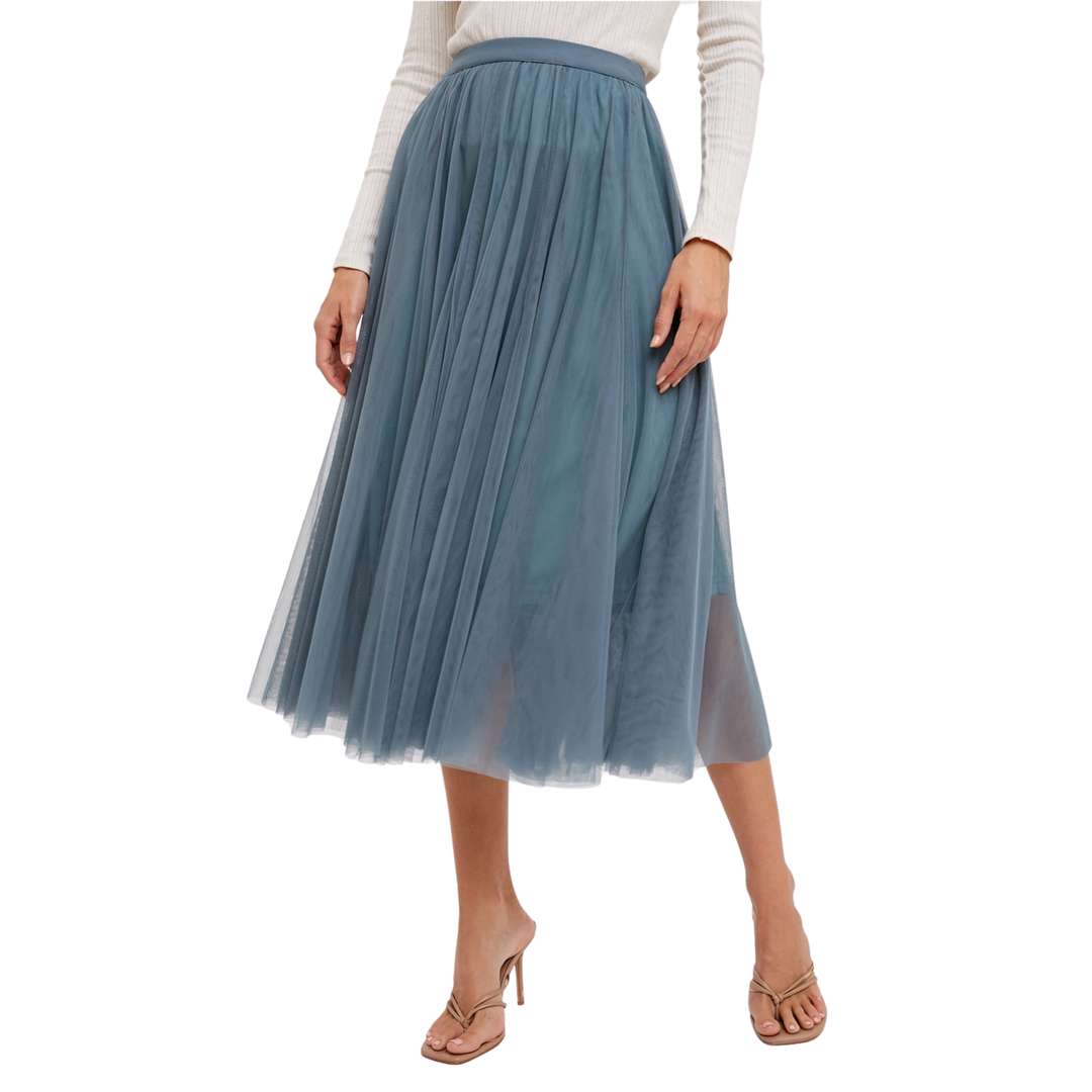 Tulle Midi Skirt
