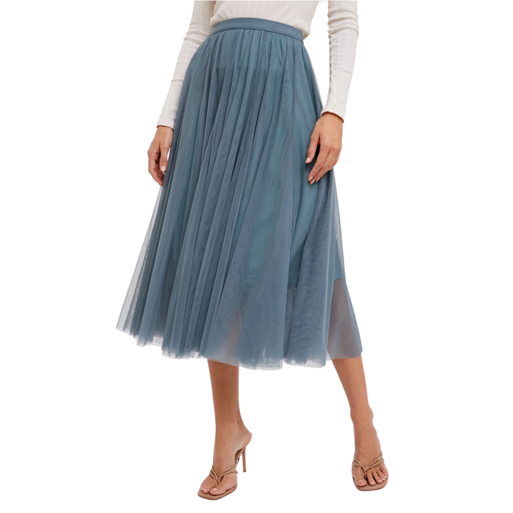 Tulle Midi Skirt