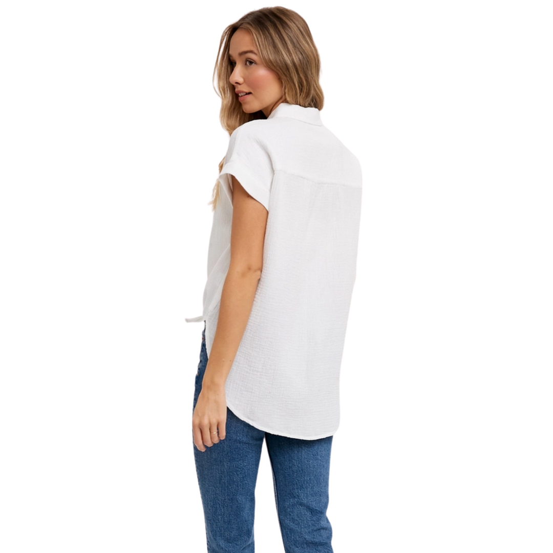 Essential Button Up Cotton Shirt