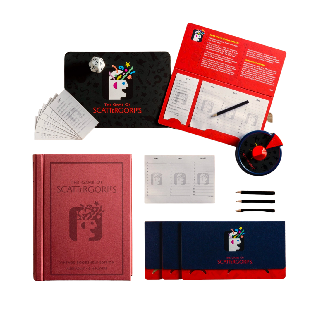 WS Game Company Scattergories Vintage Bookshelf Edition